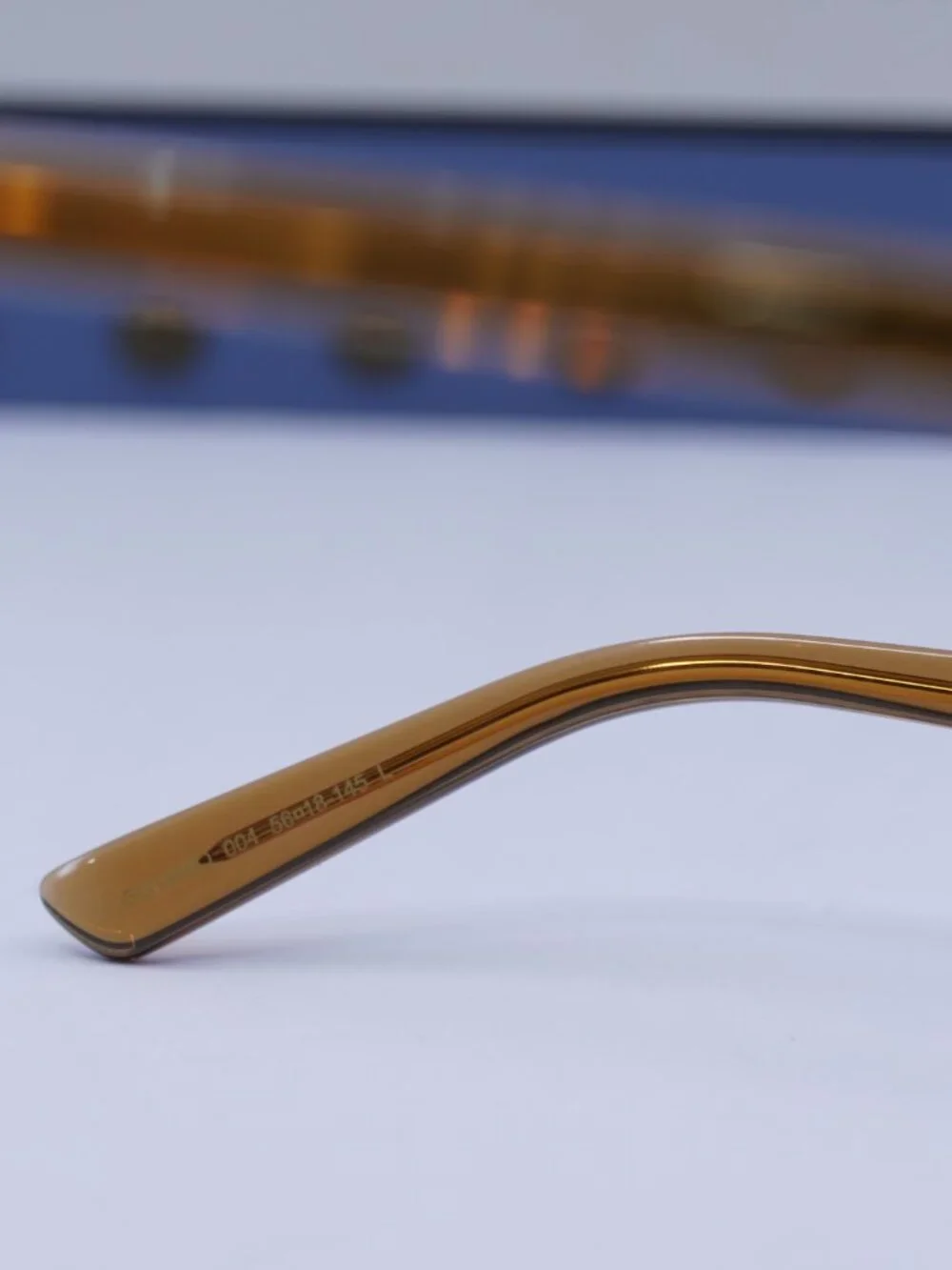 Gucci GG1446O 004 Rectangle Eyeglasses - Transparent Brown 56mm